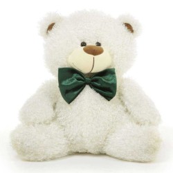 5 Feet White Christmas Bow Teddy Bear